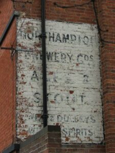 Ghost sign for Northampton Brewery