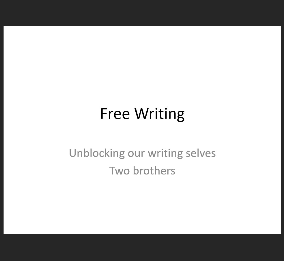 Free writing