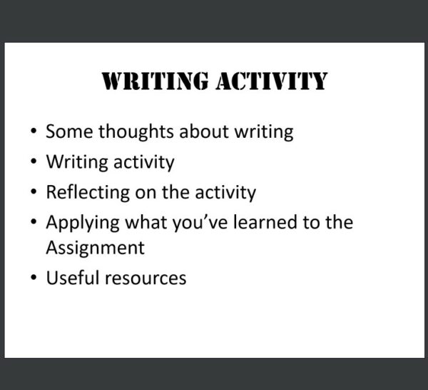Writing Activity