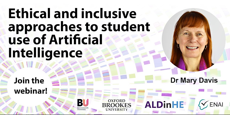 event banner for Ethical and inclusive approaches to student use of Artificial Intelligence