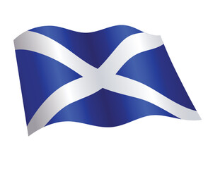 St Andrew's Cross or Saltire is Scotland's national flag
