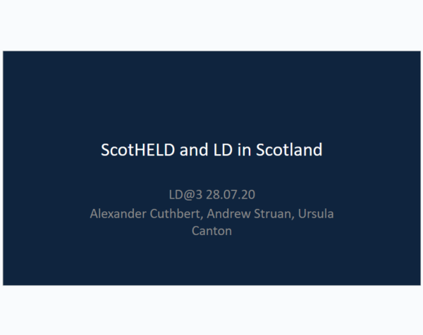 ScotHELD and LD in Scotland