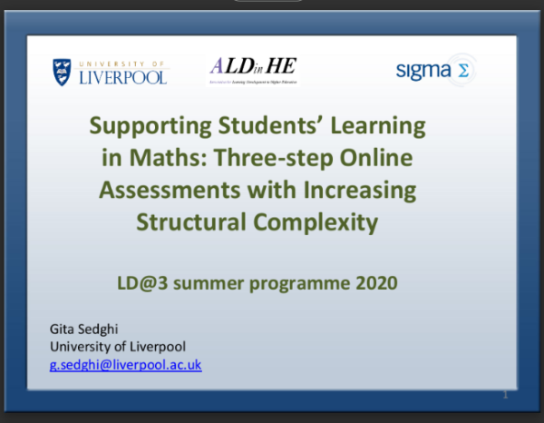 Supporting Students Learning in Maths