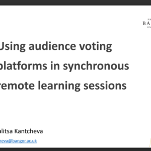 Using audience voting platforms