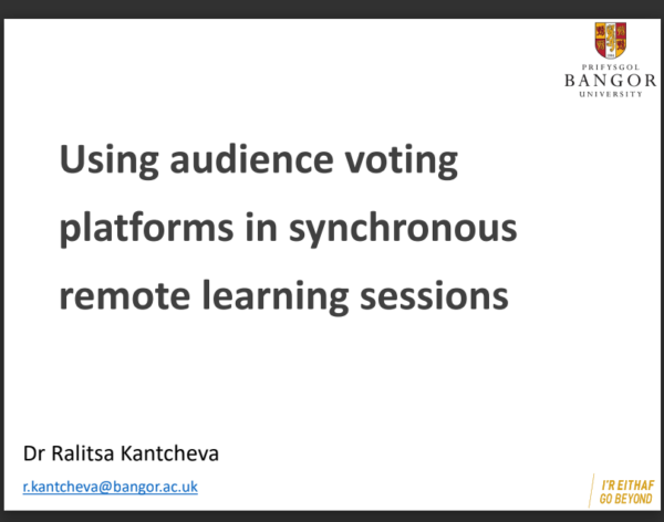 Using audience voting platforms