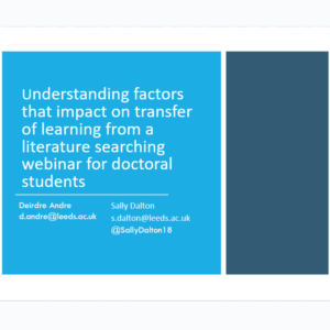 factors that impact on transfer of learning