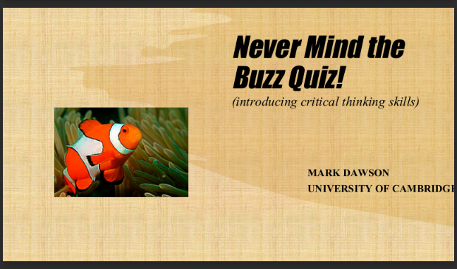 LD@3: Nevermind the ‘buzz’ quiz