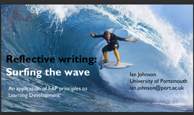 LD@3: Surfing the wave of reflective writing: what Learning Developers can learn from EAP