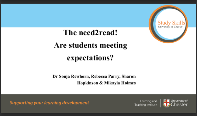 LD@3: The need to read: a mismatch of expectations
